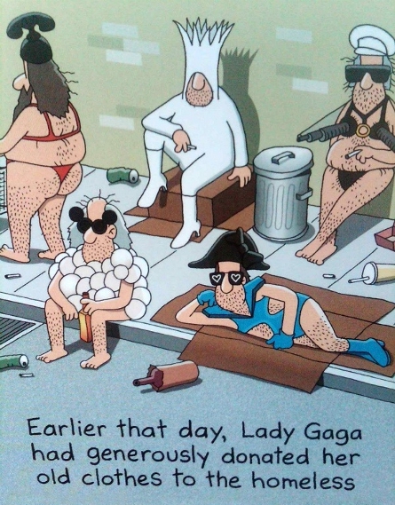 mode lady Gaga caricature
